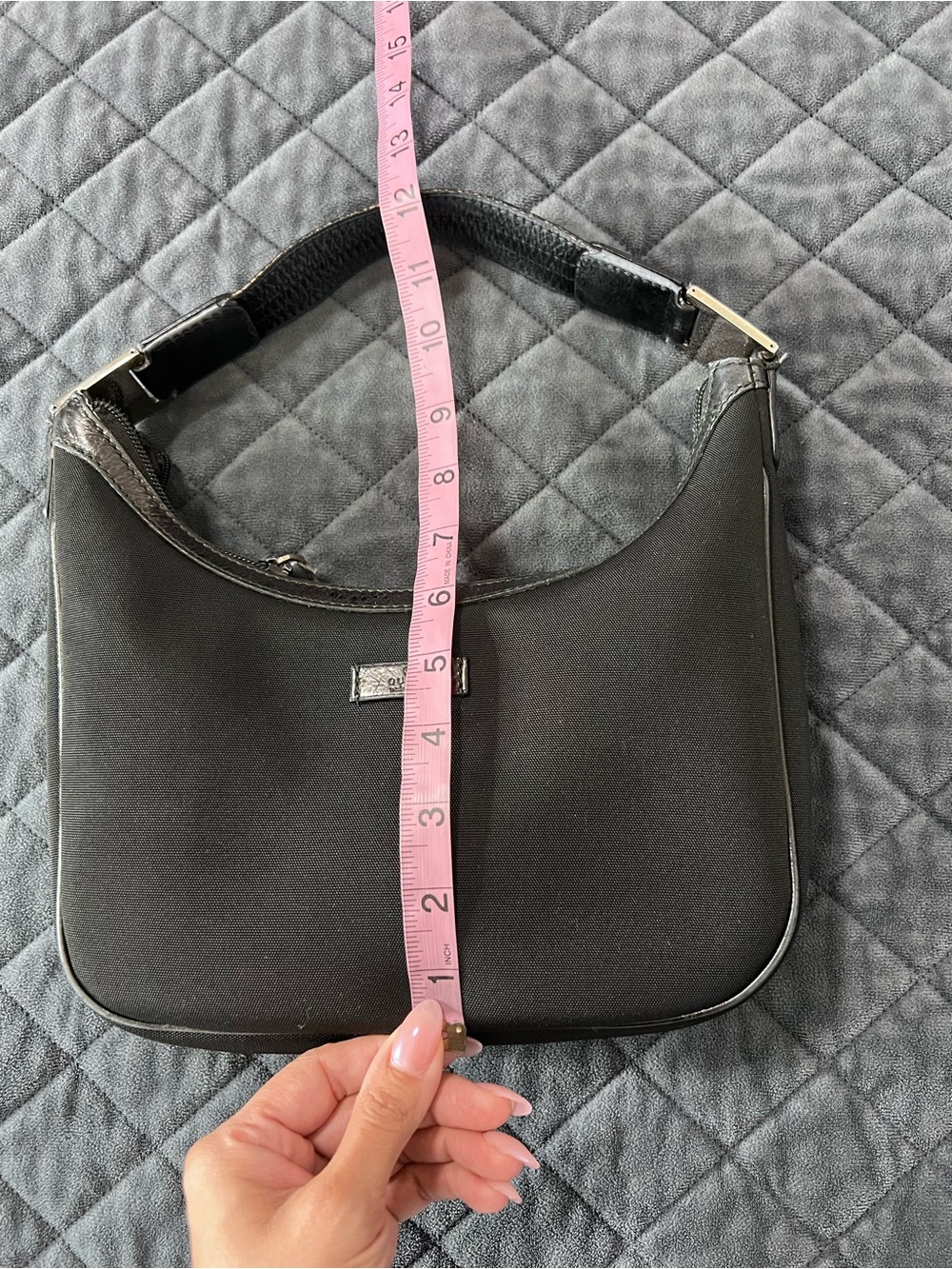 Gucci Shoulder Bag Vintage Small Black Mini 90s style y2k - Picture 8 of 15